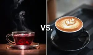 Dampfender Tee vs. Latte Art. Macht schwarztee wach? Die Frage, die uns alle beschäftigt.