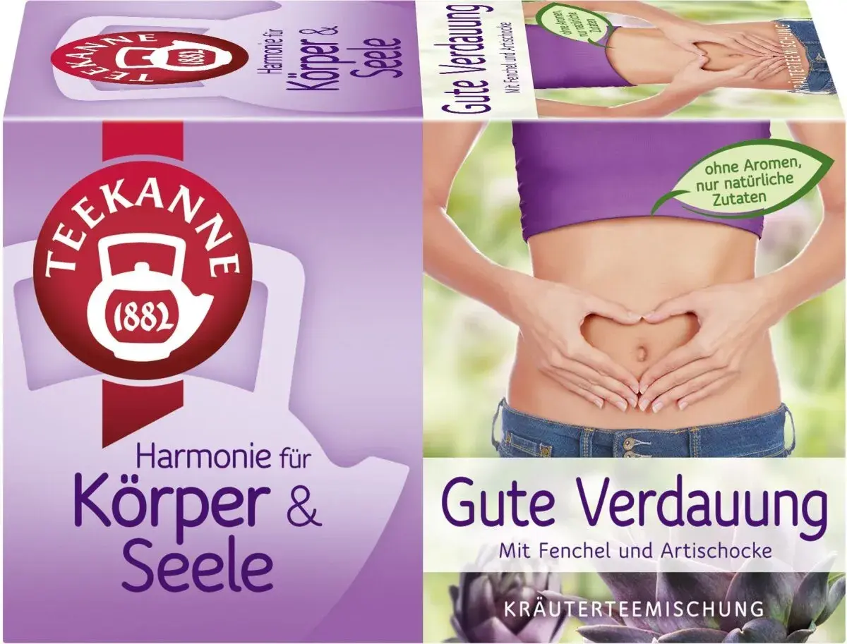 Tee für gute Verdauung mit Fenchel und Artischocke. Fördert Harmonie für Körper & Seele. Natürliche Zutaten.